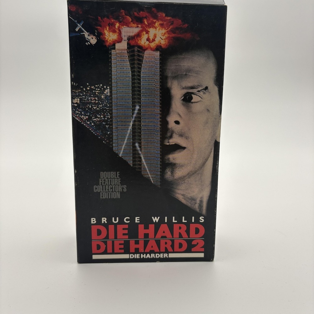 Vintage Die Hard & Die Hard 2 VHS Double Feature Bruce Willis 20th Century Fox